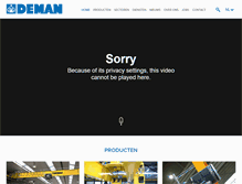 Tablet Screenshot of deman.be